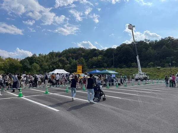 高所作業車 乗車体験