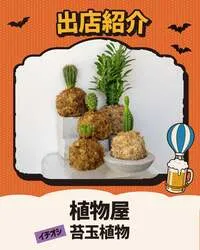 物販には、糸島にて店舗を構える植物屋が登場