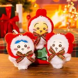 「ちいかわ・ハチワレ・うさぎがテディベア姿でおめかし！クリスマス版のKiramekko発売」の写真
