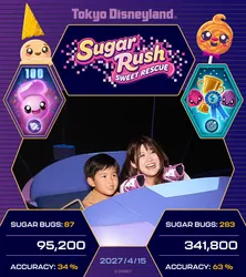 「東京ディズニーランドのシュガー・ラッシュ4月15日オープン決定！お菓子の国を救おう」の写真