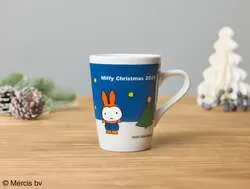 ハウステンボス クリスマスマーケット会場限定 ミッフィーデザインマグカップ（1,600円）