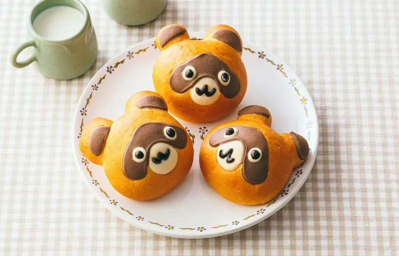 ころんとしたフォルムの「たぬきくん」