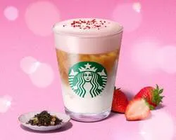 「ジョイフルメドレー ストロベリー クリーミー ティー ラテ」