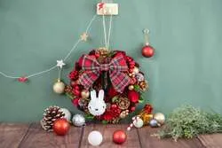 フラワーミッフィー クリスマスリース・クリスマスツリーオブジェ