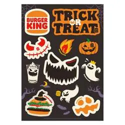 ゴーストやジャック・オー・ランタンがデザインされた特製ハロウィーンステッカーシート