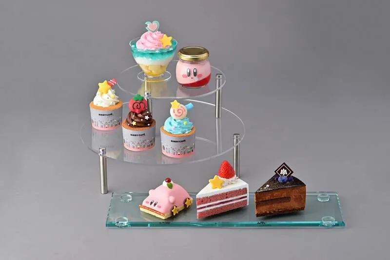 「カービィのいちごプリン」「くるまほおばりケーキ PETIT」「スターロッドのカスタードシフォンケーキ」など、「星のカービィ」の世界を形にしたケーキをテイクアウトで楽しめる