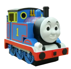 「お疲れ気味なトーマスにクスッ！虎ノ門のきかんしゃトーマスポップアップは入場無料」の写真