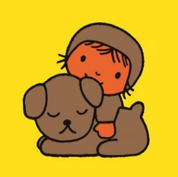 『こいぬのくんくん』より 絵本 1969年　Illustrations Dick Bruna (c) copyright Mercis bv,1953-2018　www.miffiy.com