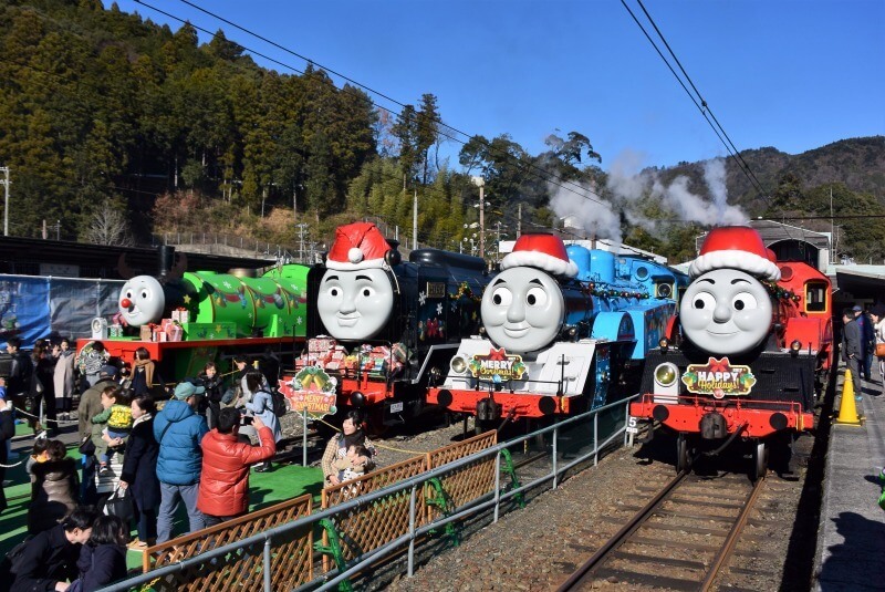 「トーマスフェア」会場に集結するなかまたち（過去開催の様子）（C）2018 Gullane [Thomas] Limited.