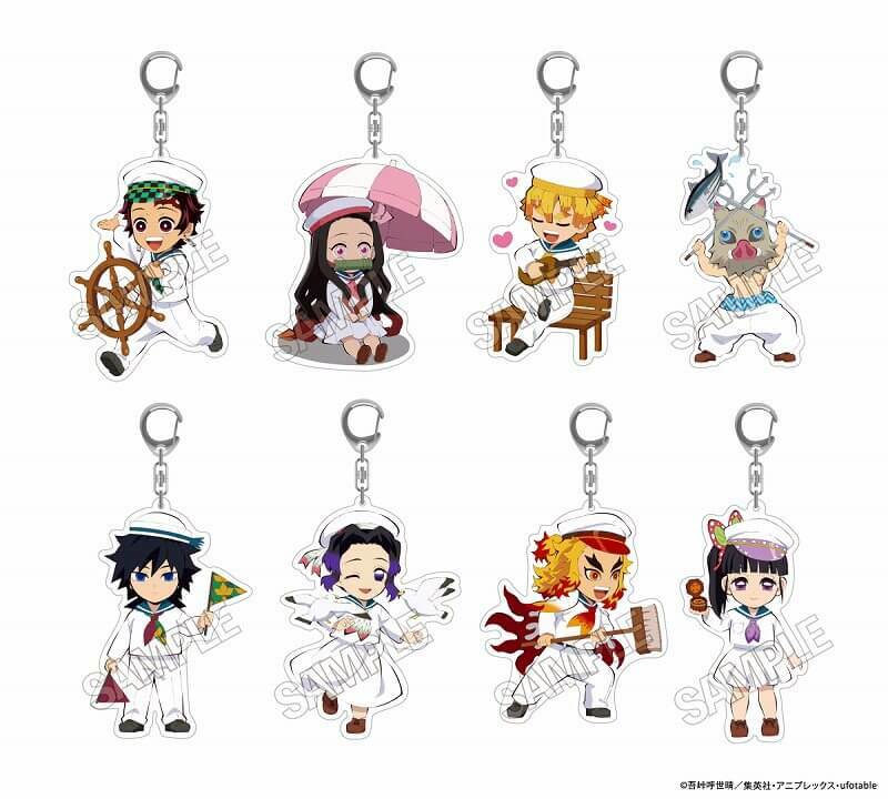 「鬼滅の刃」アクリルキーホルダー（全8種よりランダムで1個）900円（税込）