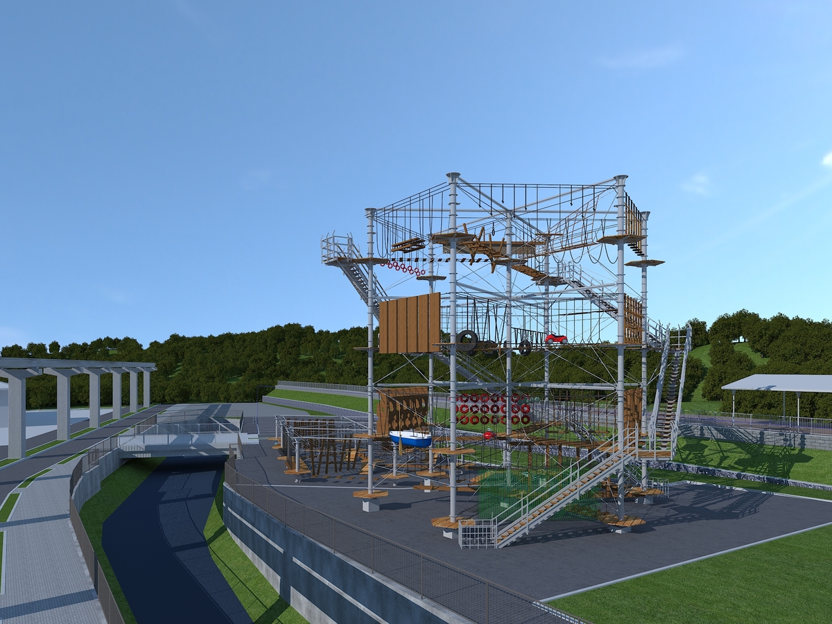 都内初！高さ16mの屋外アスレチックタワー誕生へ 利用券当たる | いこ