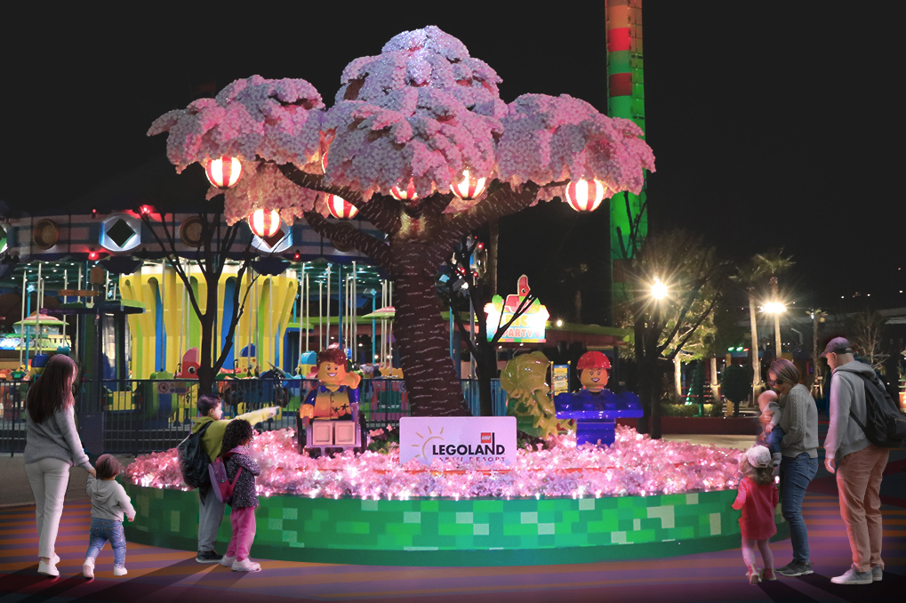 レゴランド・ジャパンで「さくらナイト」開催！ 世界最大のレゴサクラ