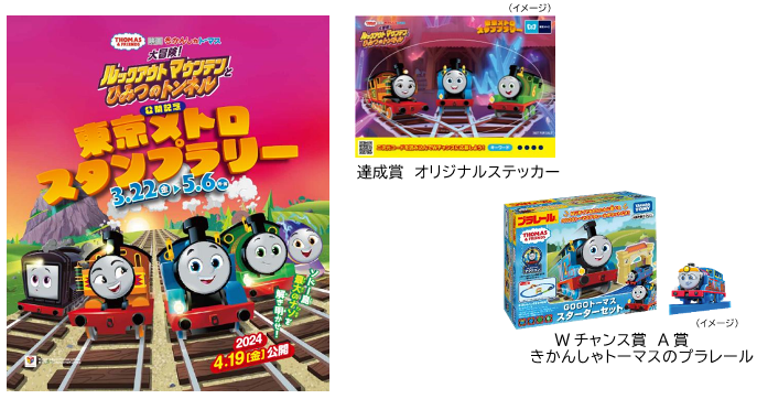 東京メトロで「きかんしゃトーマス」スタンプラリー！ 豪華賞品