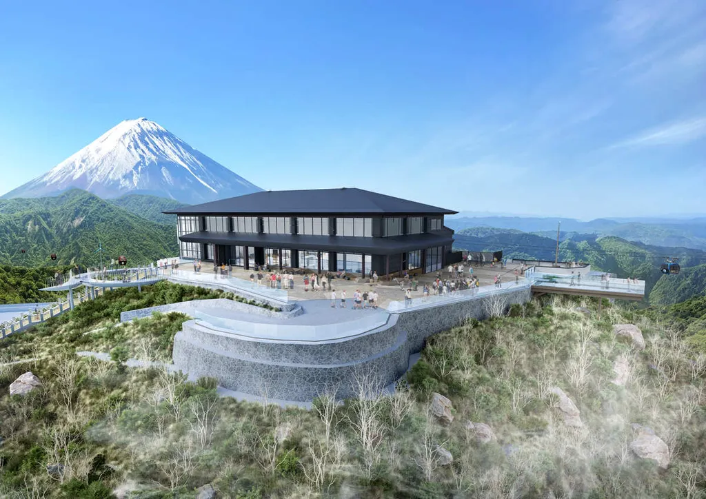 箱根ロープウェイ大涌谷駅に新展望エリア「ちきゅうの谷」がOPEN 絶景