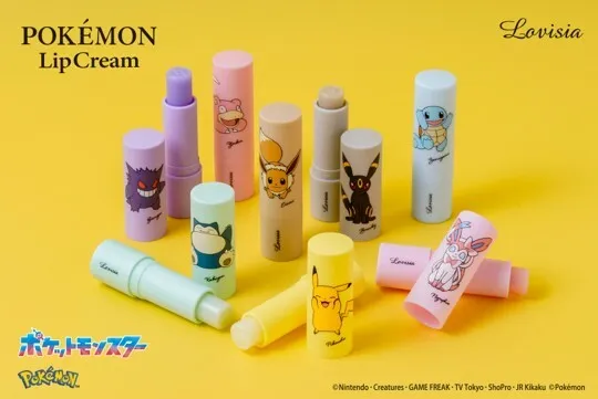 ポケモンファン必見！ 大人かわいいデザインのリップクリーム全8種類が 
