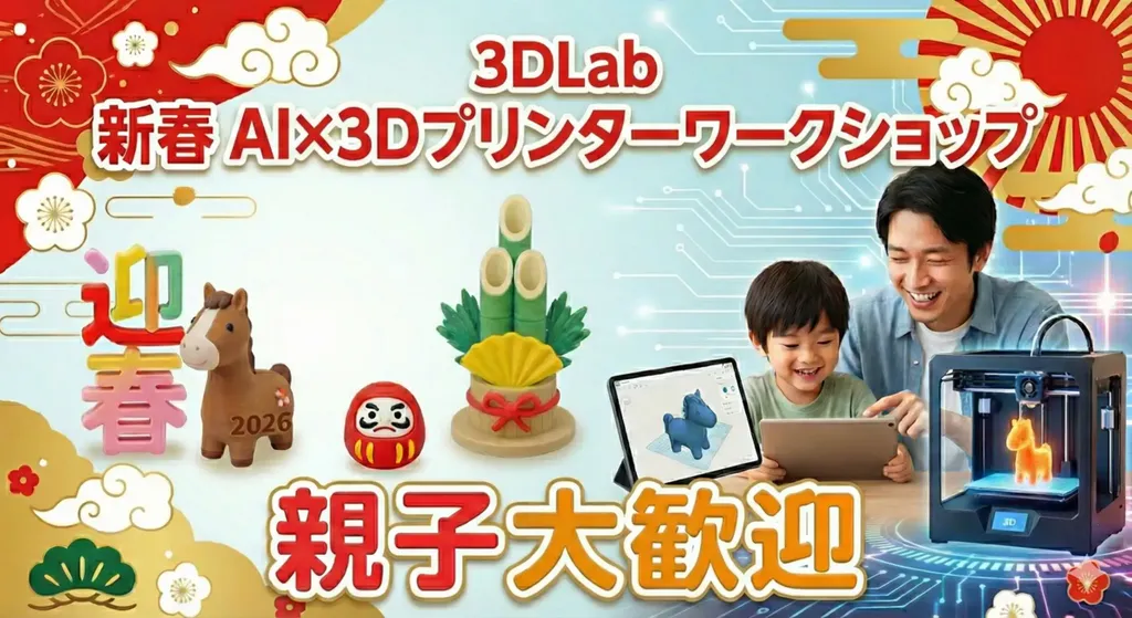 親子で楽しむAI×3Dプリンターワークショップが文京区で開催 冬休みの 