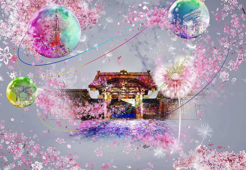 京都で 二条城桜まつり 開催 体験型アート ライトアップも いこレポ